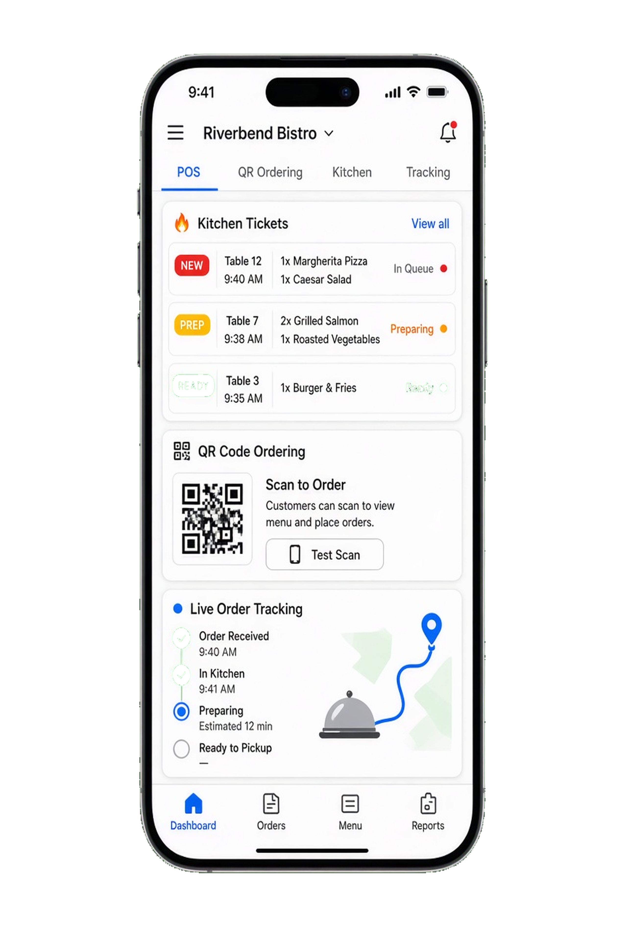 Toast clone restaurant POS app