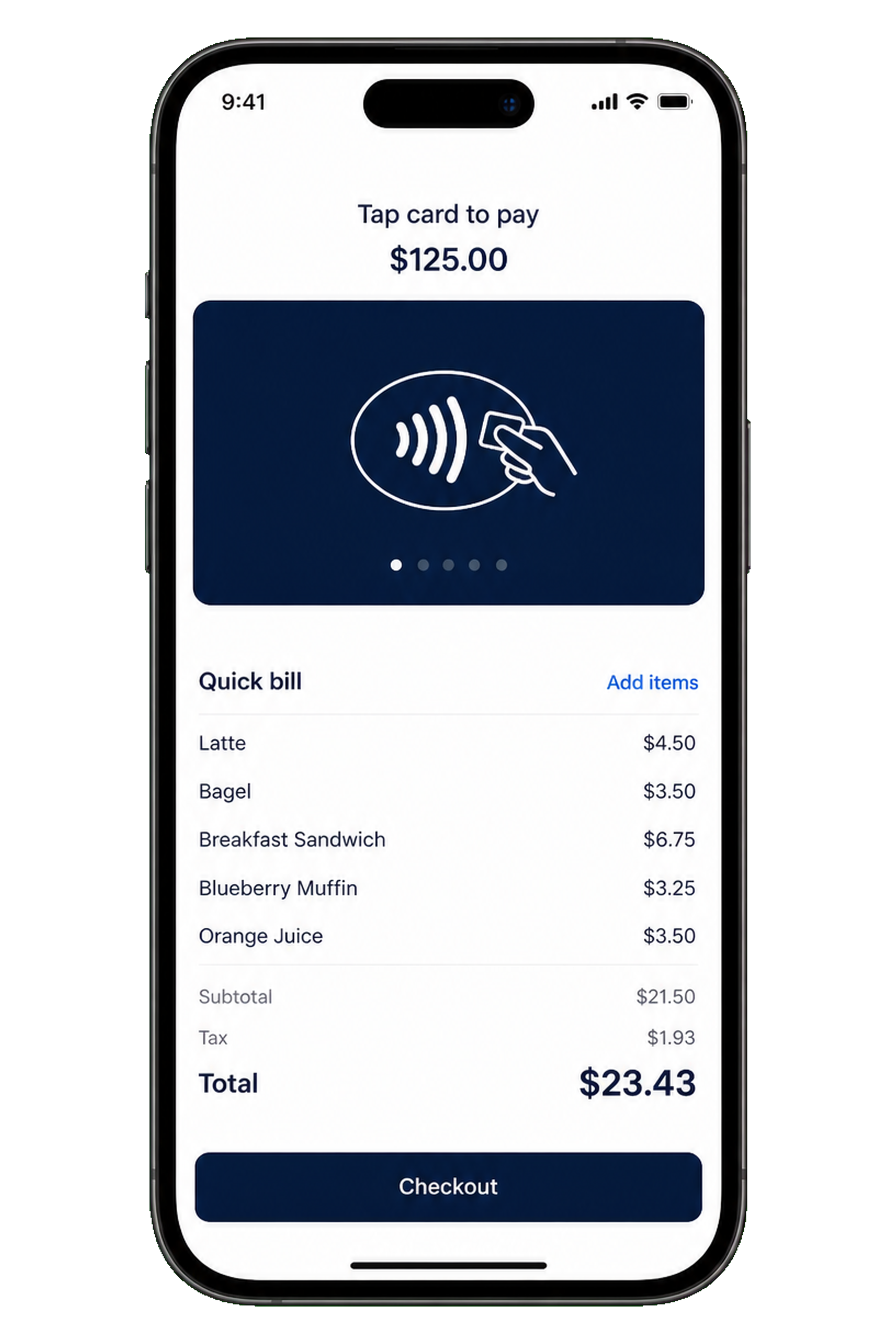 Square clone POS app