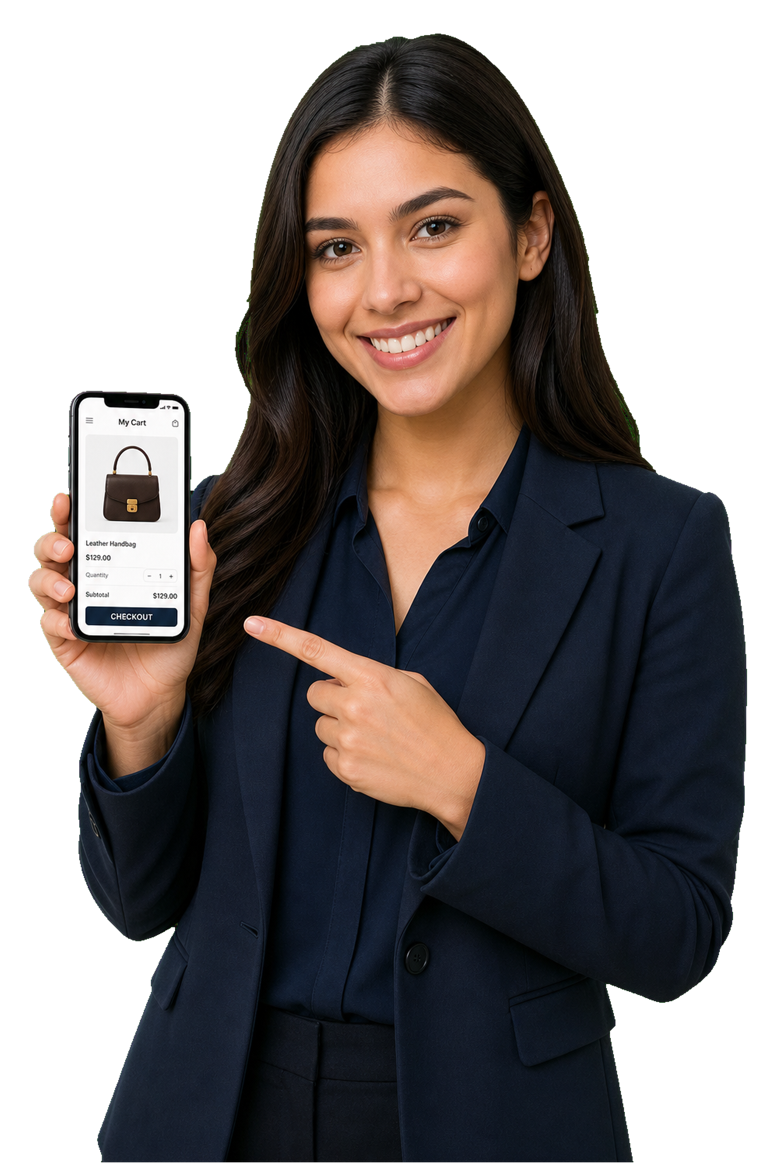 Shopper using a retail checkout app