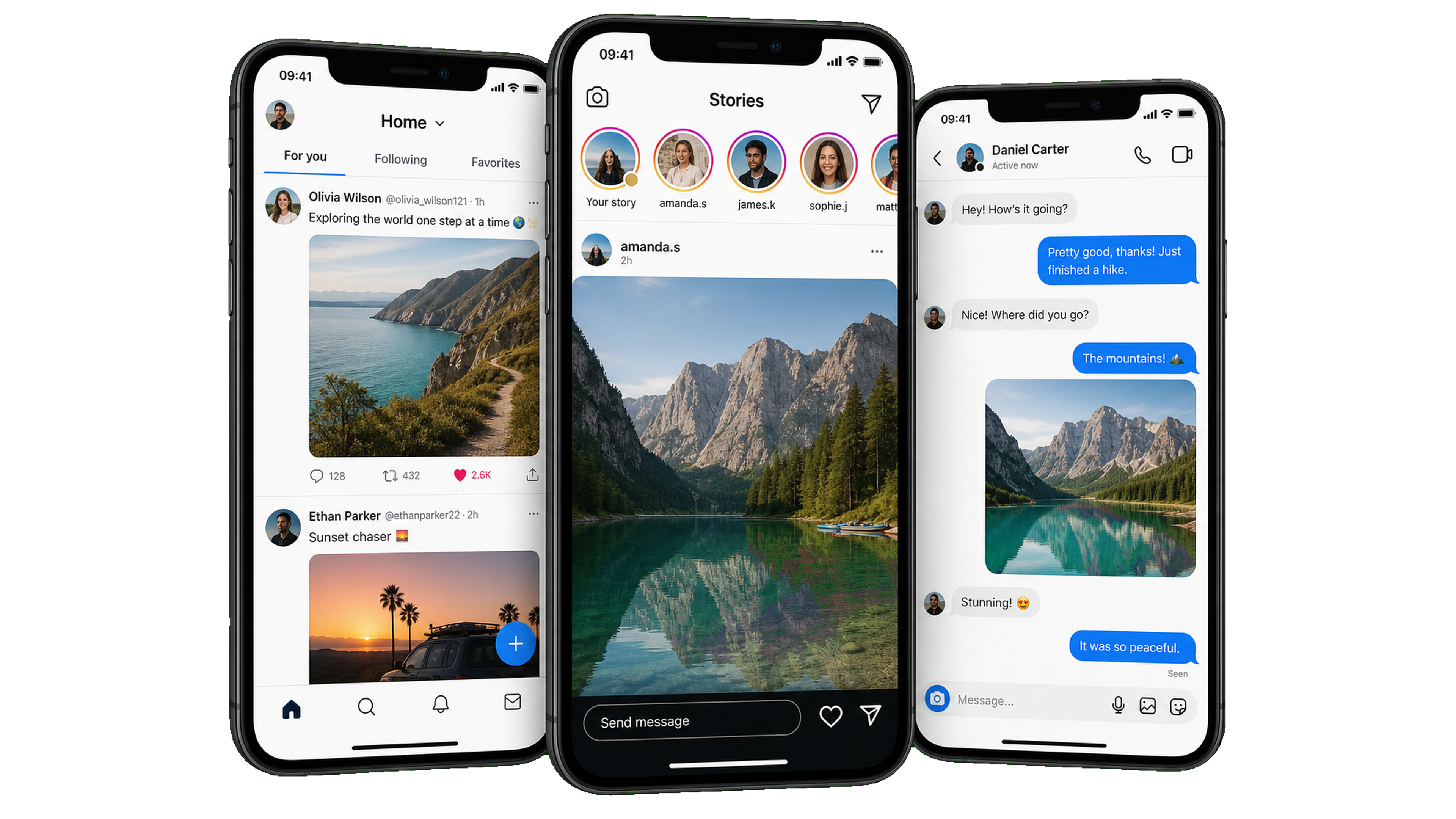 Social media app phones