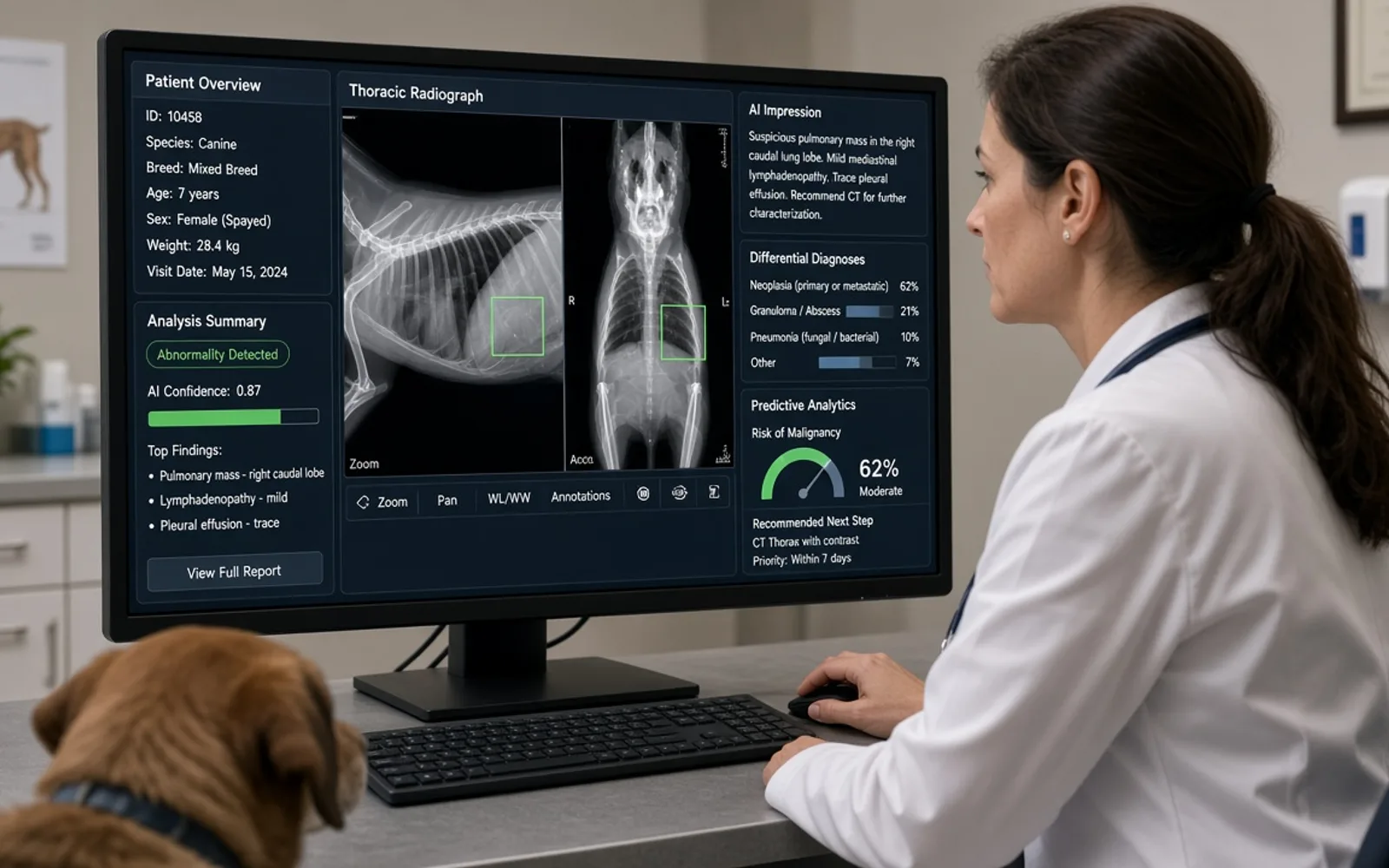 Advanced veterinary software features