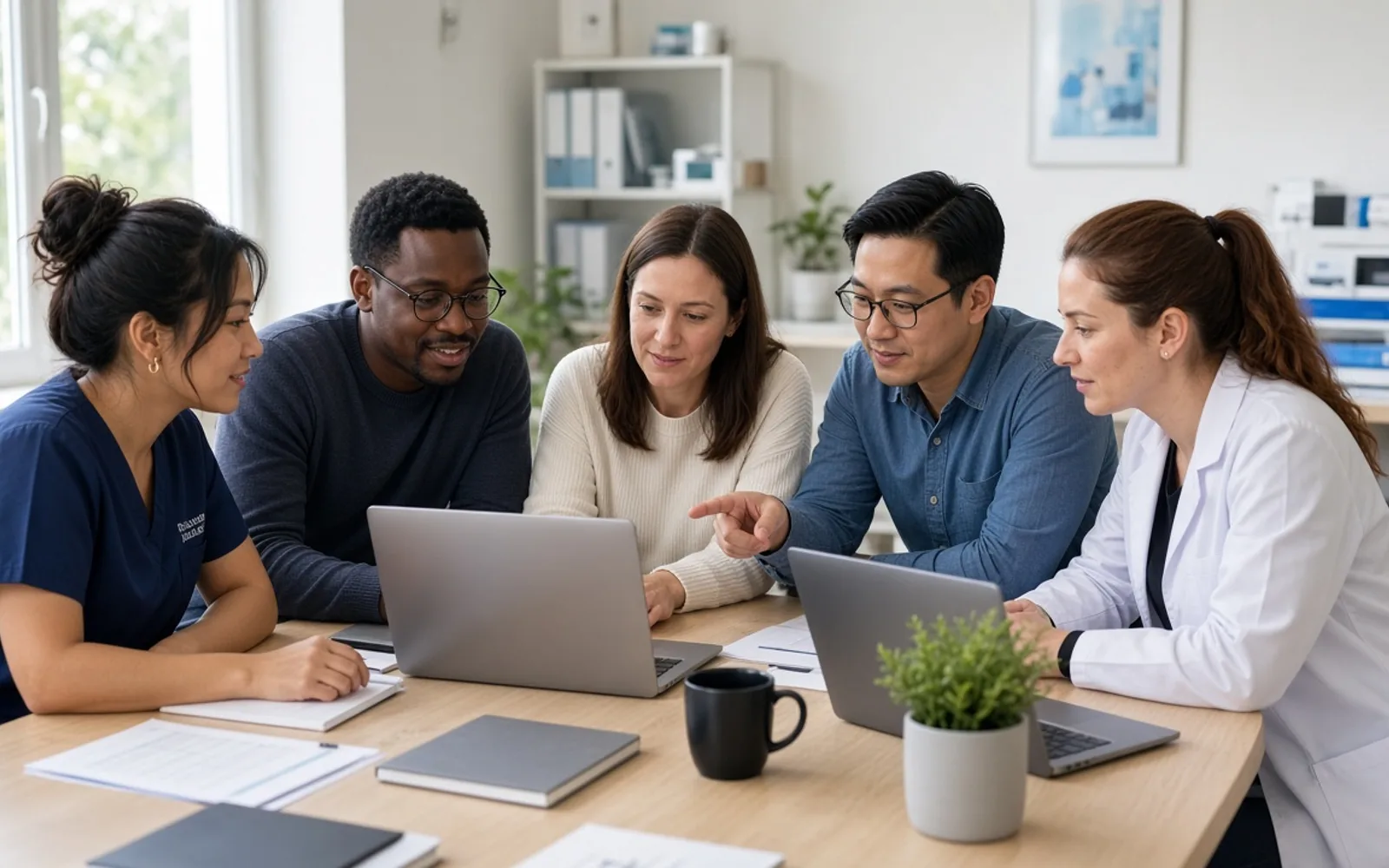 Veterinary software team collaborating on clinic platforms