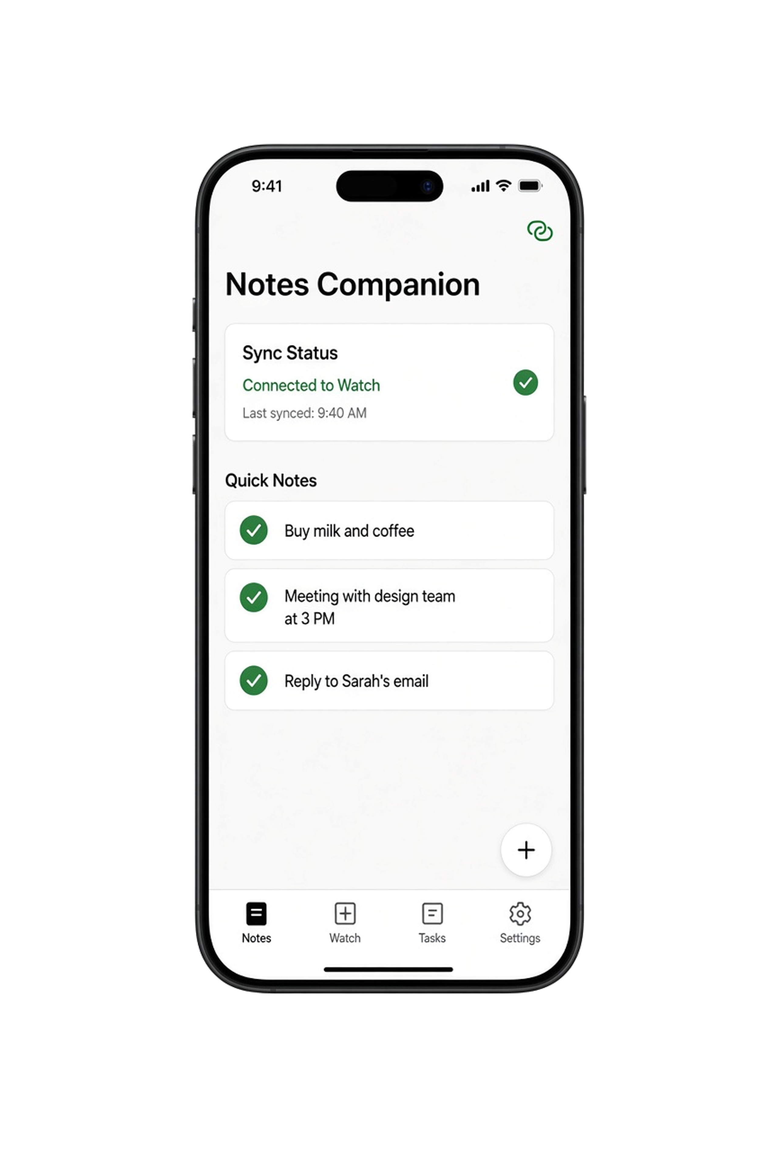 Google Keep clone wearable notes app