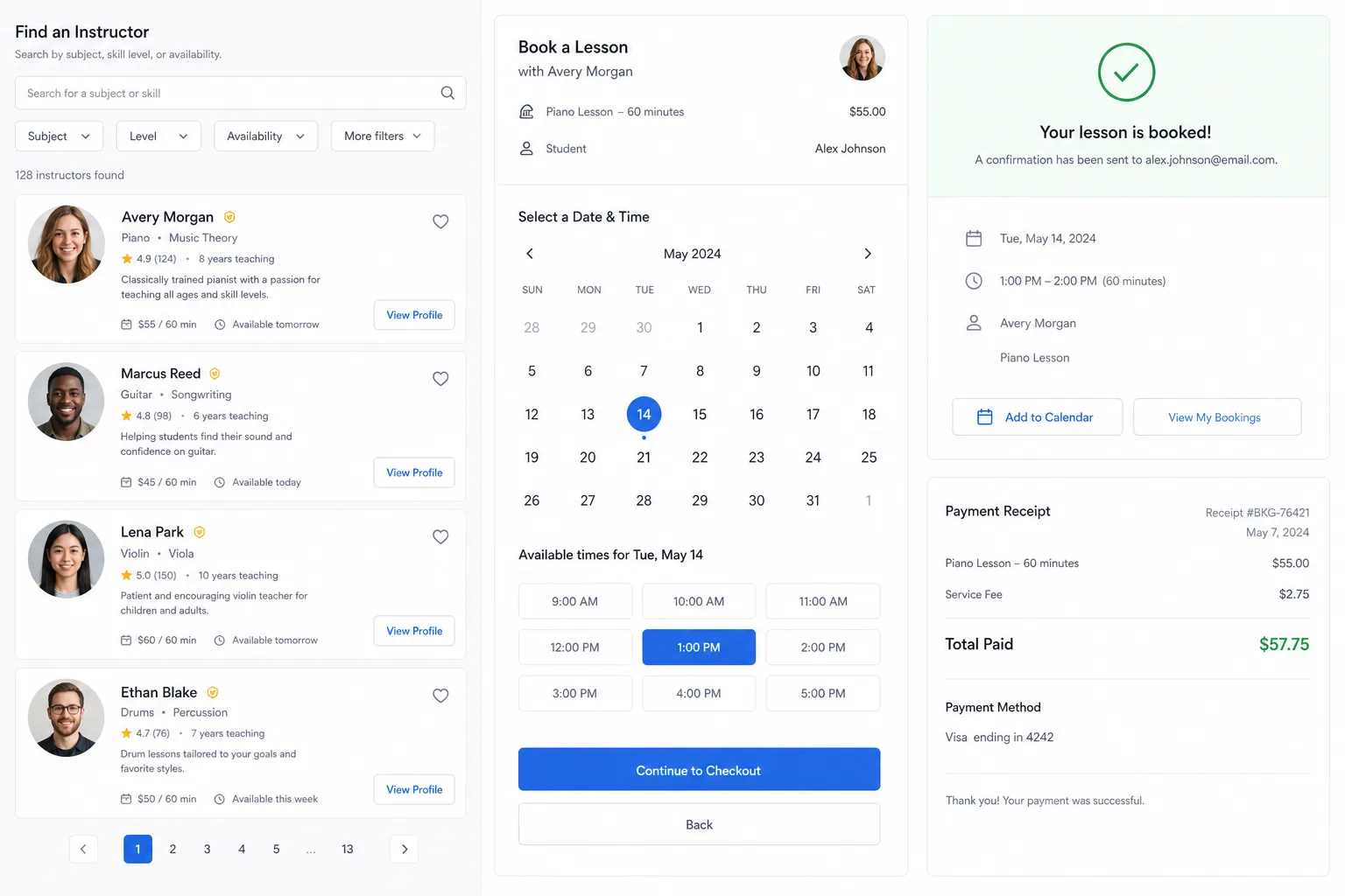 Apps Like Driving School Booking Platforms inspired driving school app preview
