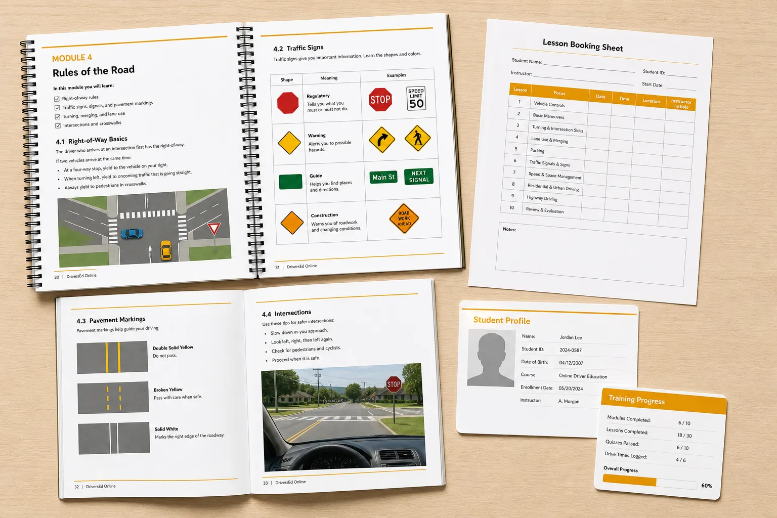Apps Like DriversEd inspired driving school app preview