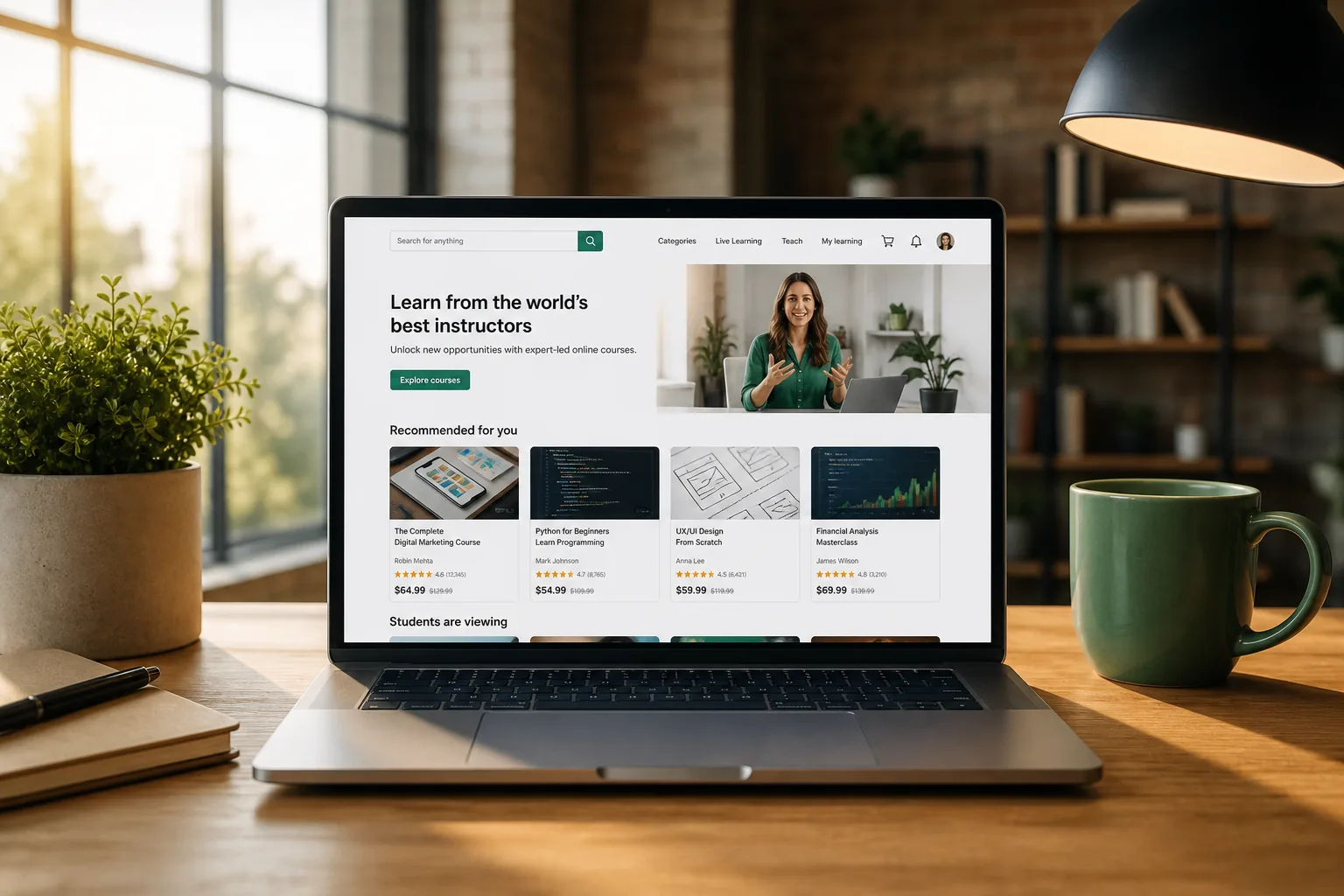 Udemy inspired last mile delivery app preview