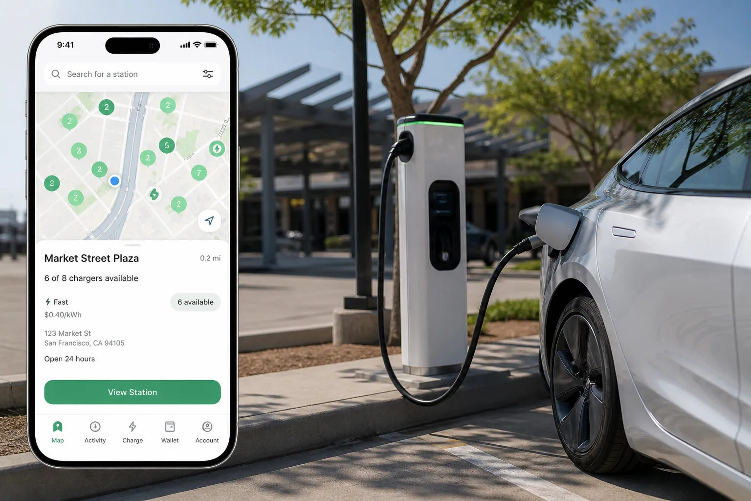 ChargePoint inspired last mile delivery app preview