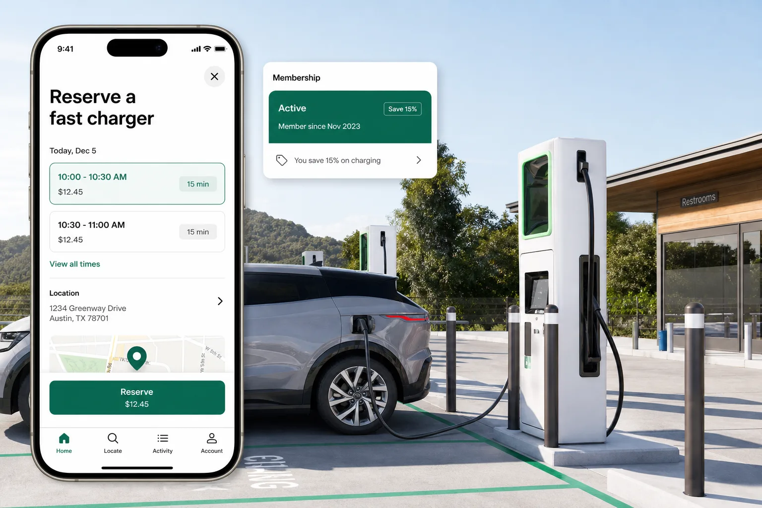 EVgo inspired last mile delivery app preview