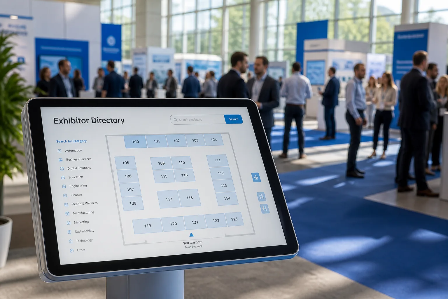 Trade Show inspired last mile delivery app preview