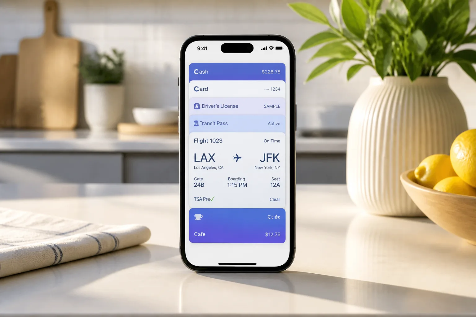 Apple Wallet inspired ewallet app preview