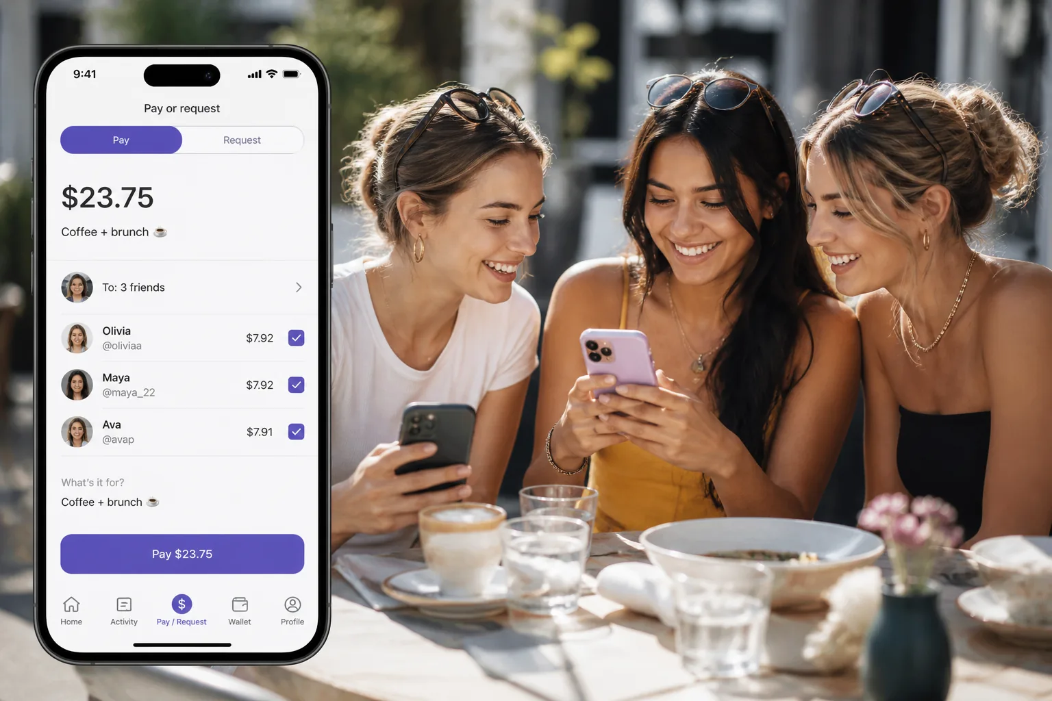 Venmo inspired ewallet app preview