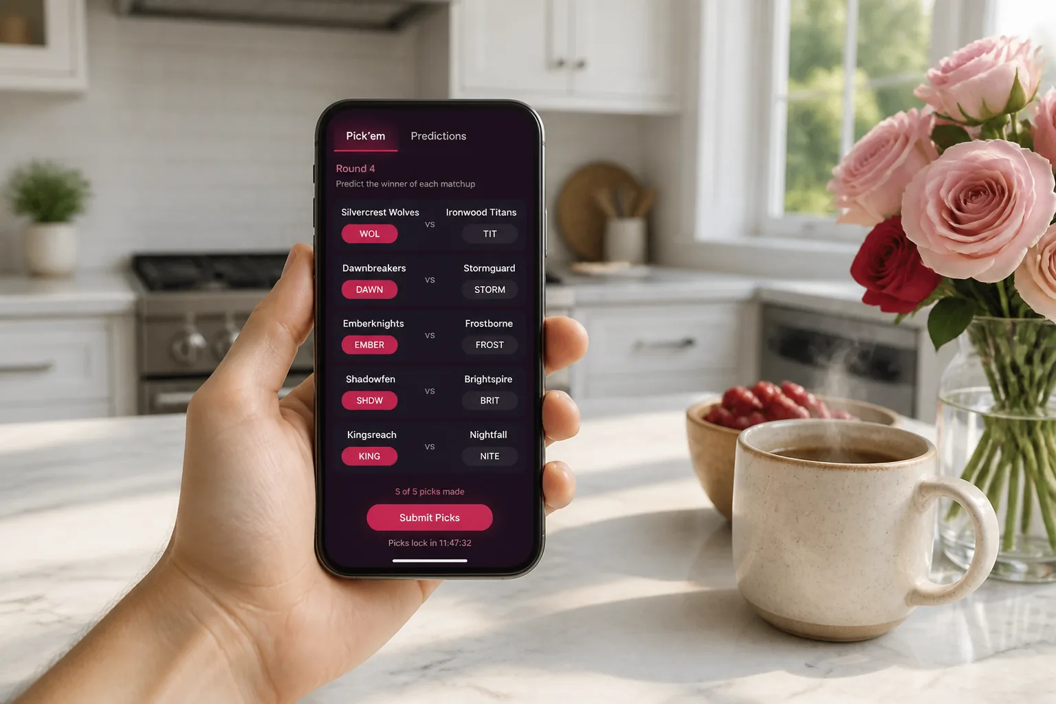Pick Em inspired fantasy sports app preview