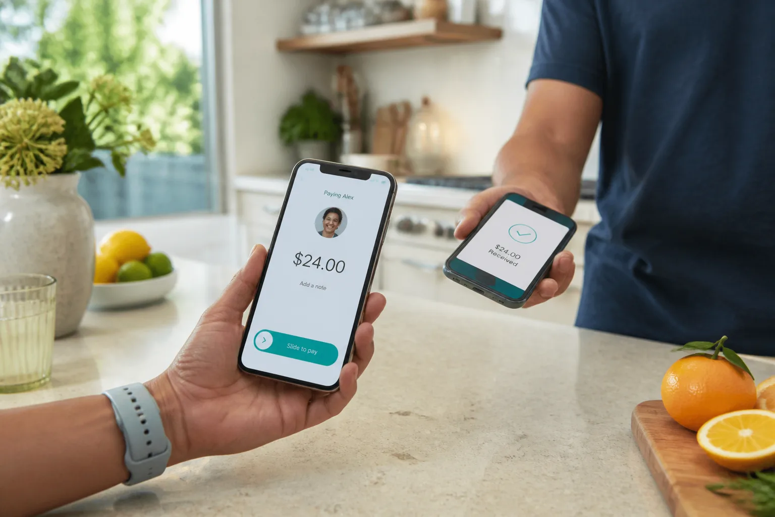 Payments inspired last mile delivery app preview