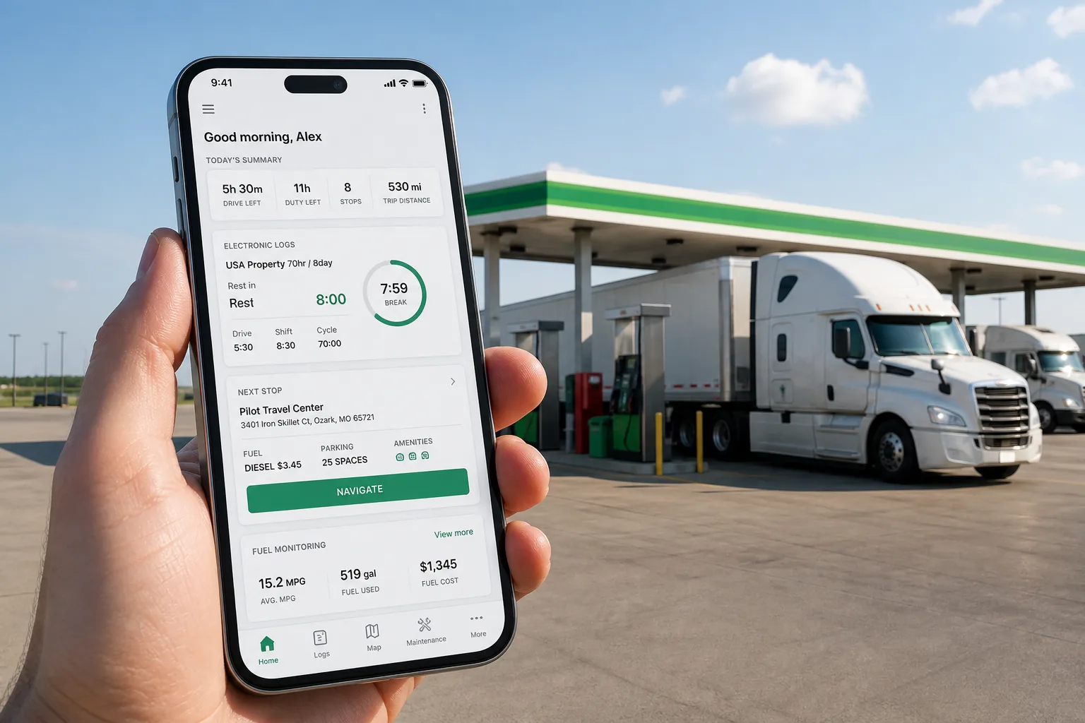 Motive inspired last mile delivery app preview