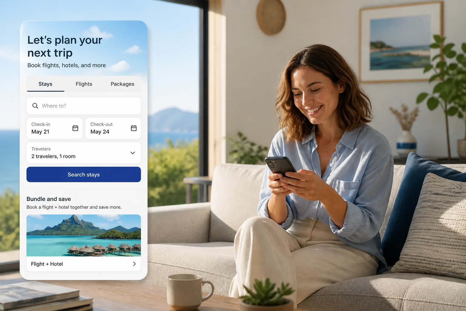Expedia inspired last mile delivery app preview
