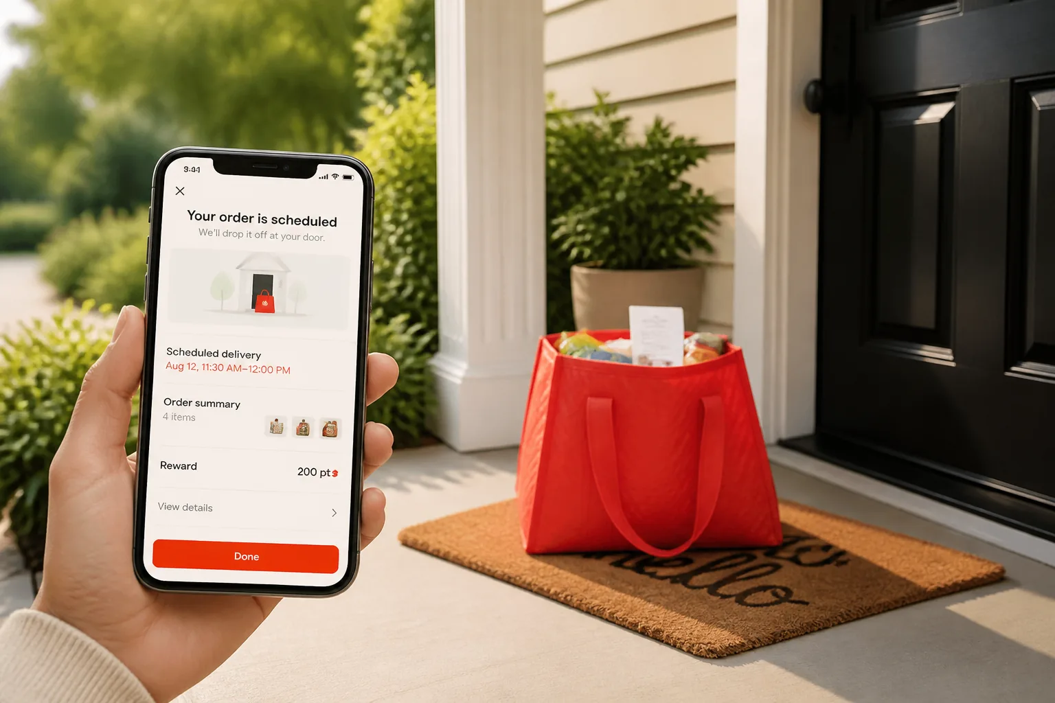 DoorDash inspired last mile delivery app preview