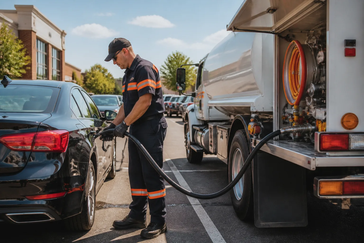 Booster Fuels inspired fuel delivery app preview