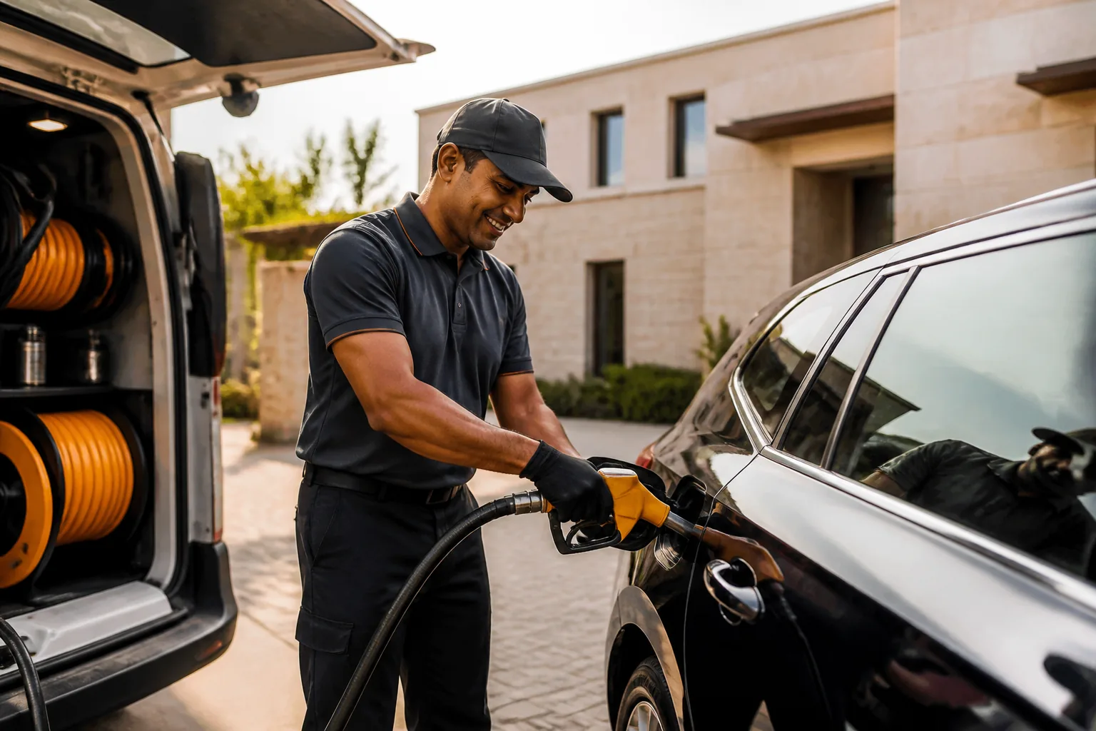 CAFU inspired fuel delivery app preview