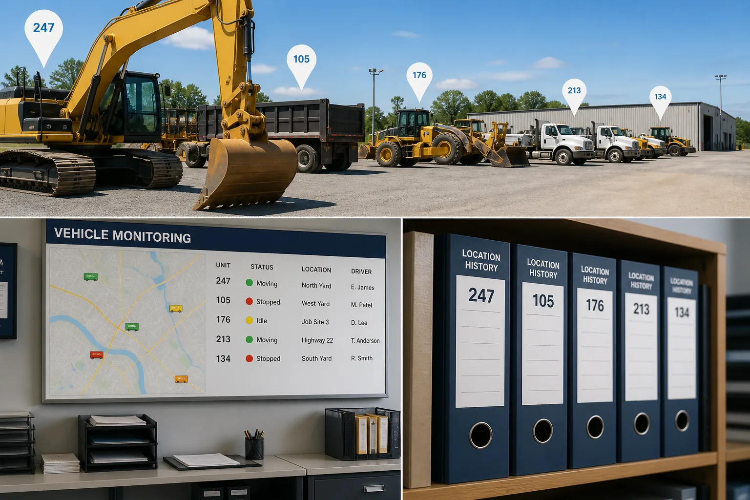 App Like Fleet Complete inspired GPS tracking software preview