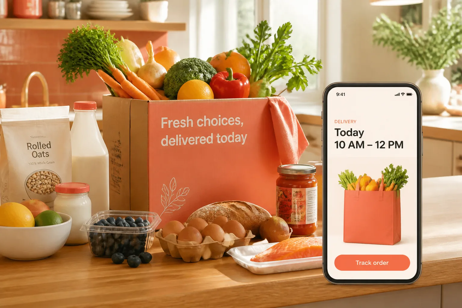 Amazon Fresh inspired last mile delivery app preview