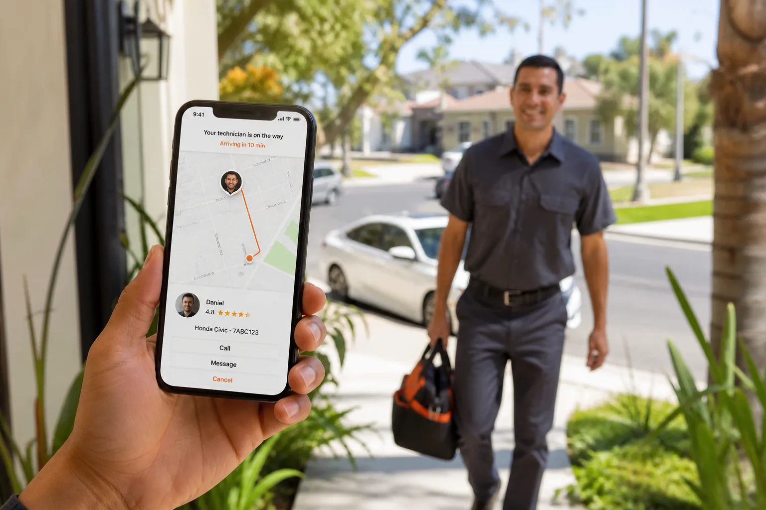Handy inspired last mile delivery app preview
