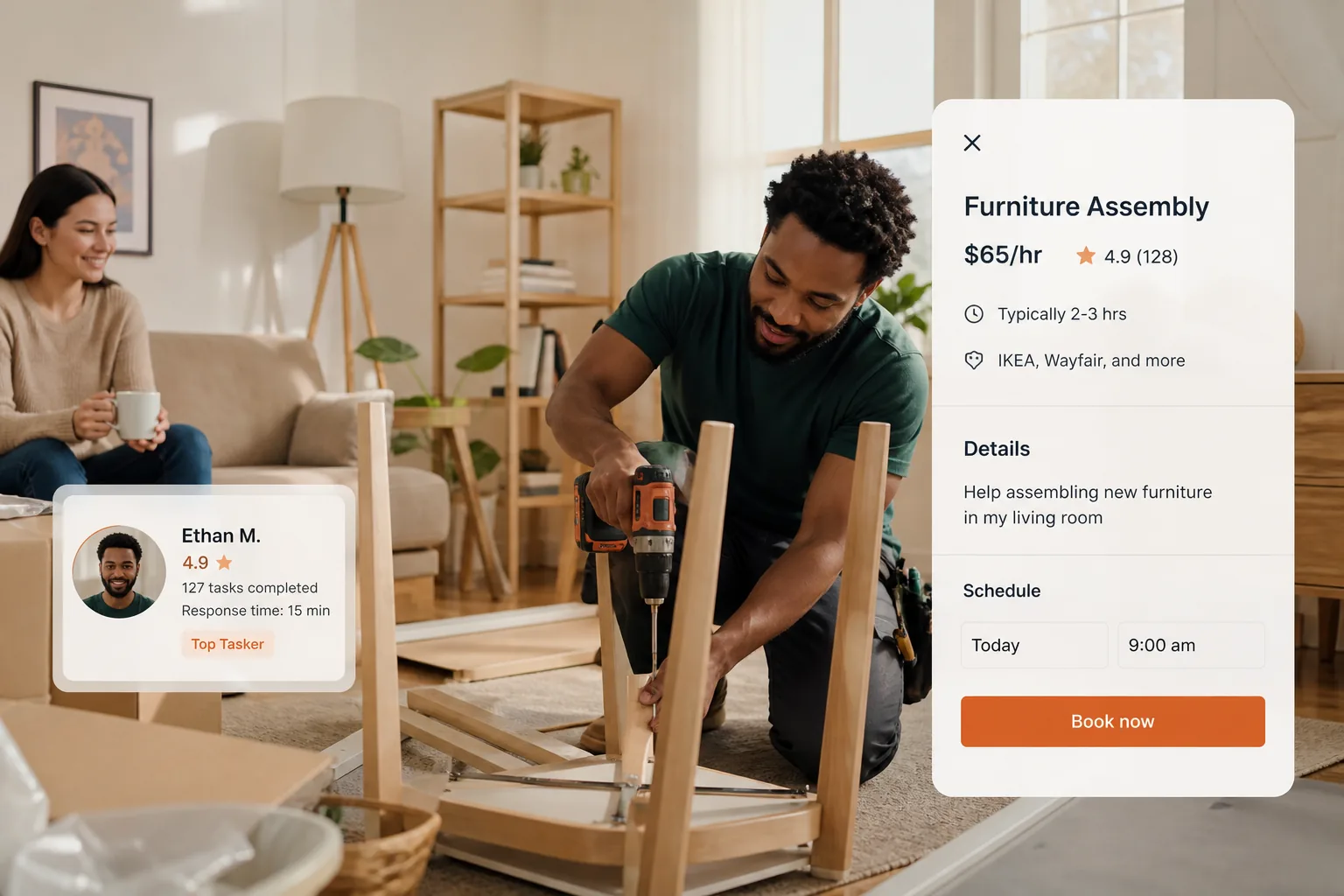 Taskrabbit inspired last mile delivery app preview