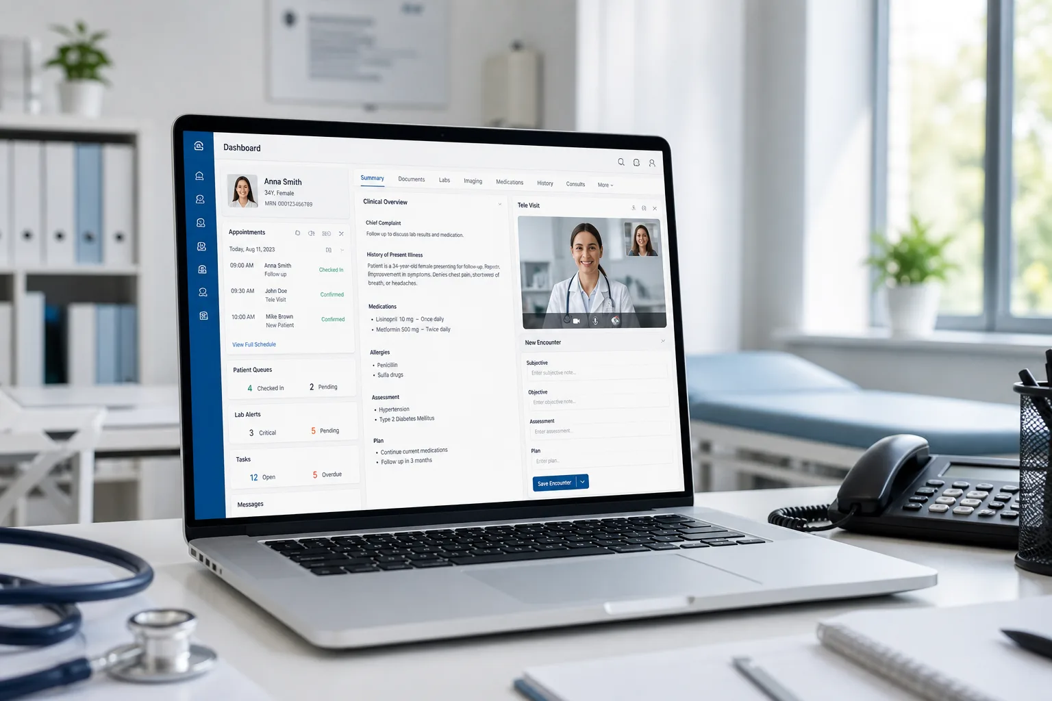 eClinicalWorks inspired last mile delivery app preview