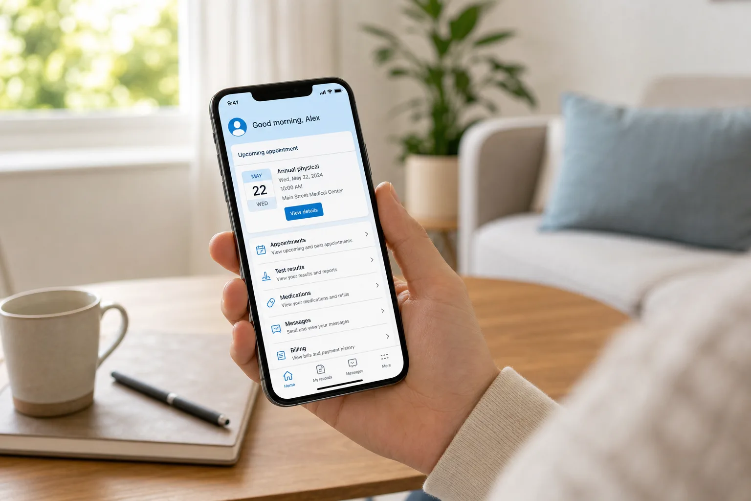 Epic MyChart inspired last mile delivery app preview