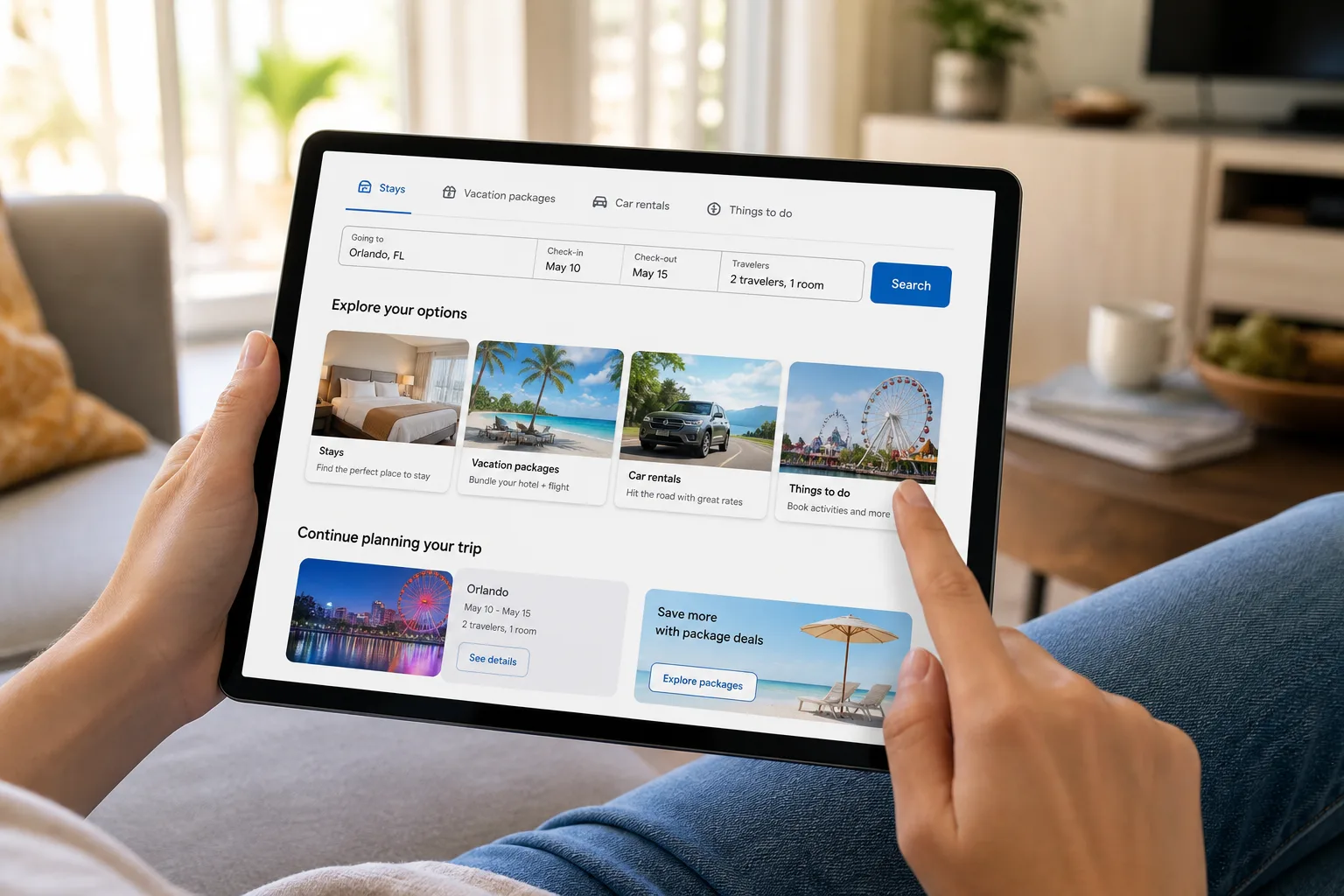 Expedia inspired last mile delivery app preview