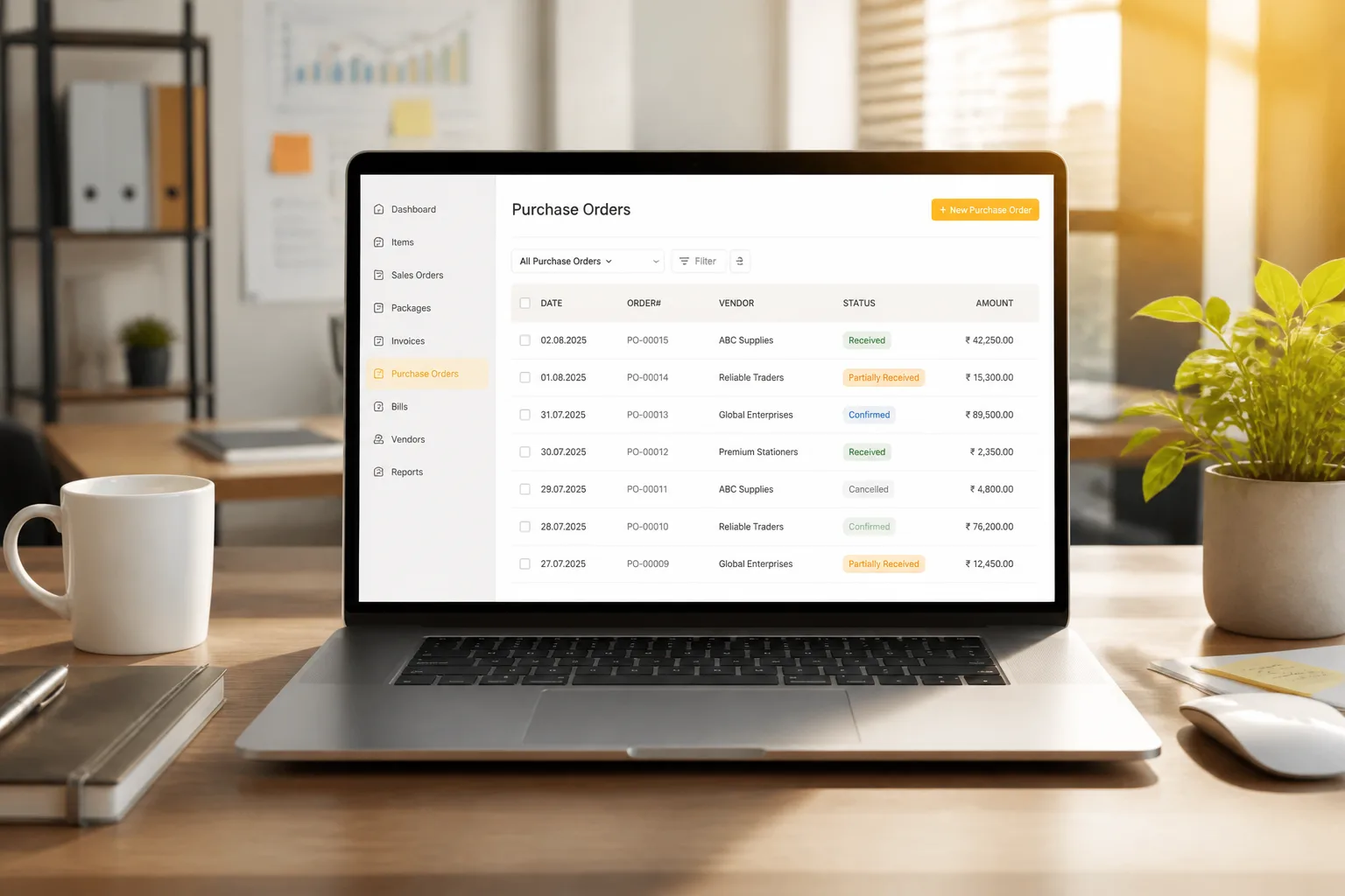 Zoho Inventory inspired last mile delivery app preview