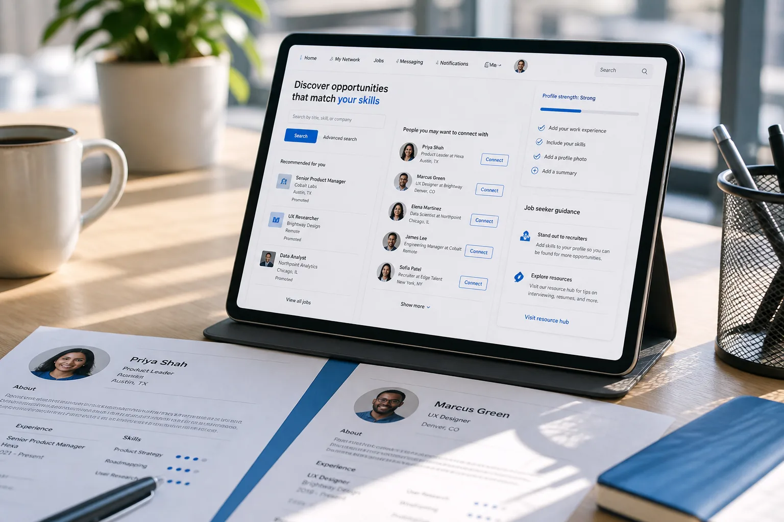 LinkedIn Jobs inspired last mile delivery app preview