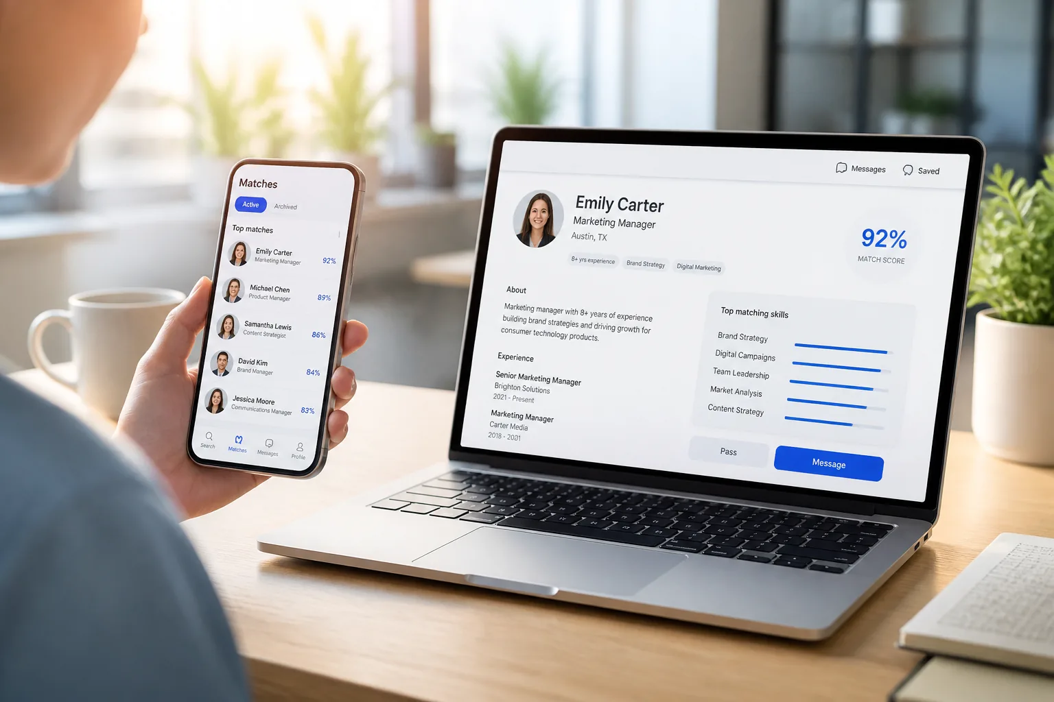 ZipRecruiter inspired last mile delivery app preview
