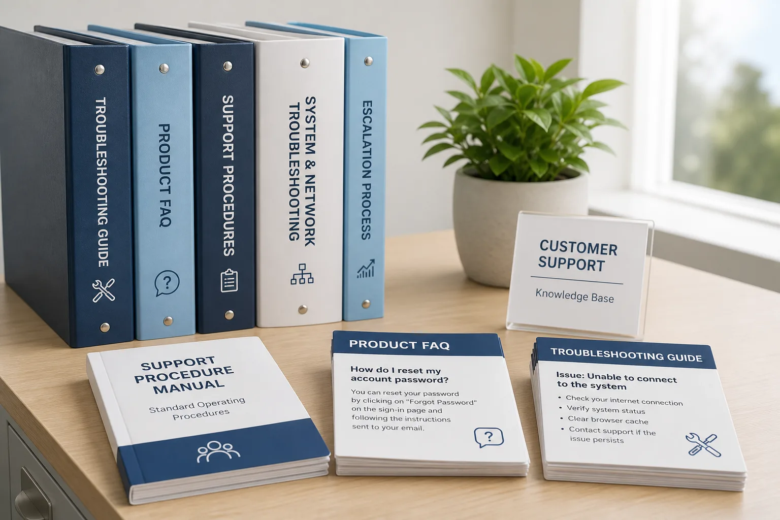 Customer Support Knowledge Platform inspired knowledge management app preview