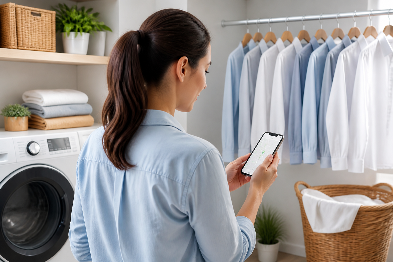 Laundry Care inspired last mile delivery app preview