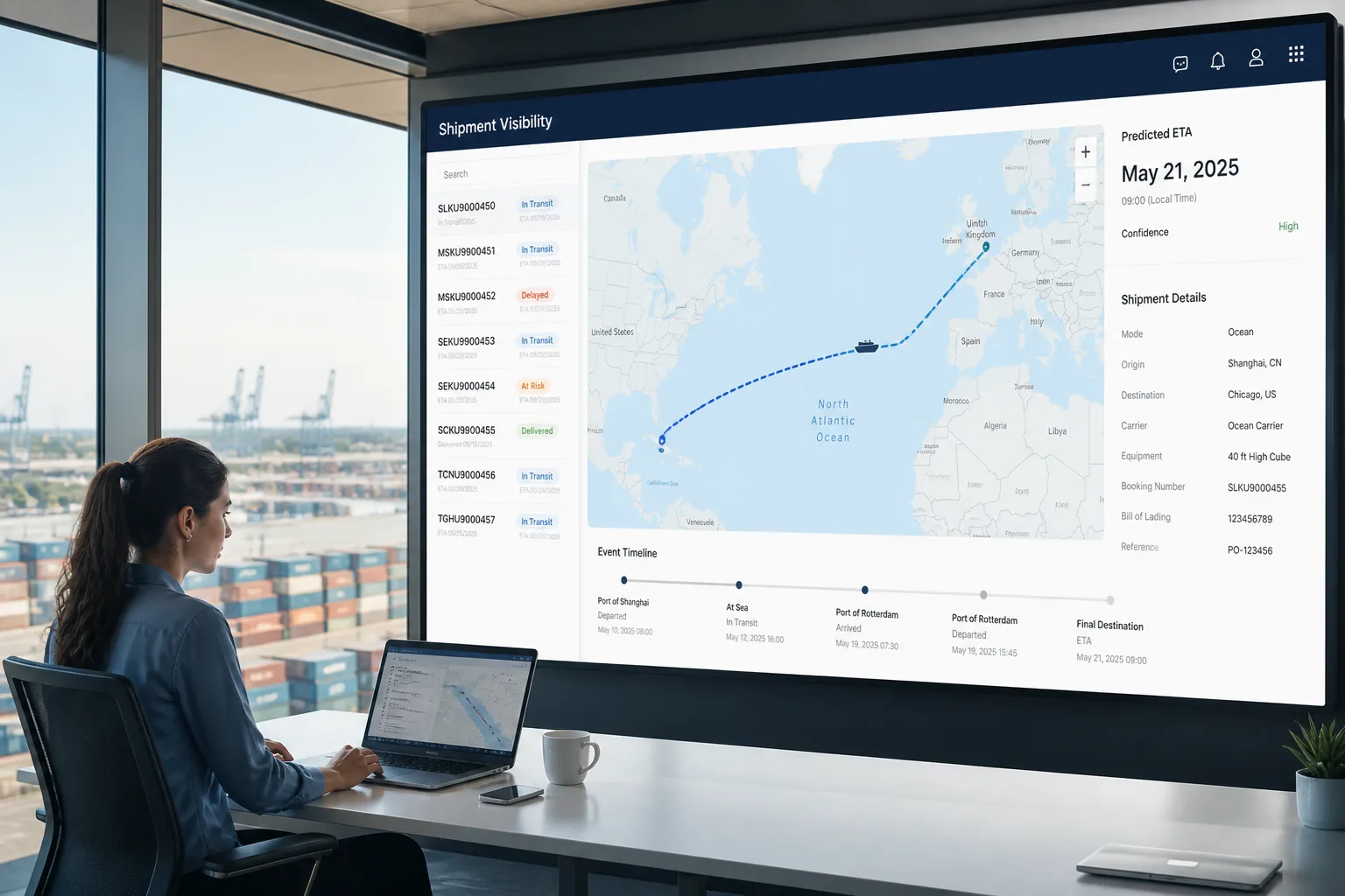 Project44 inspired last mile delivery app preview