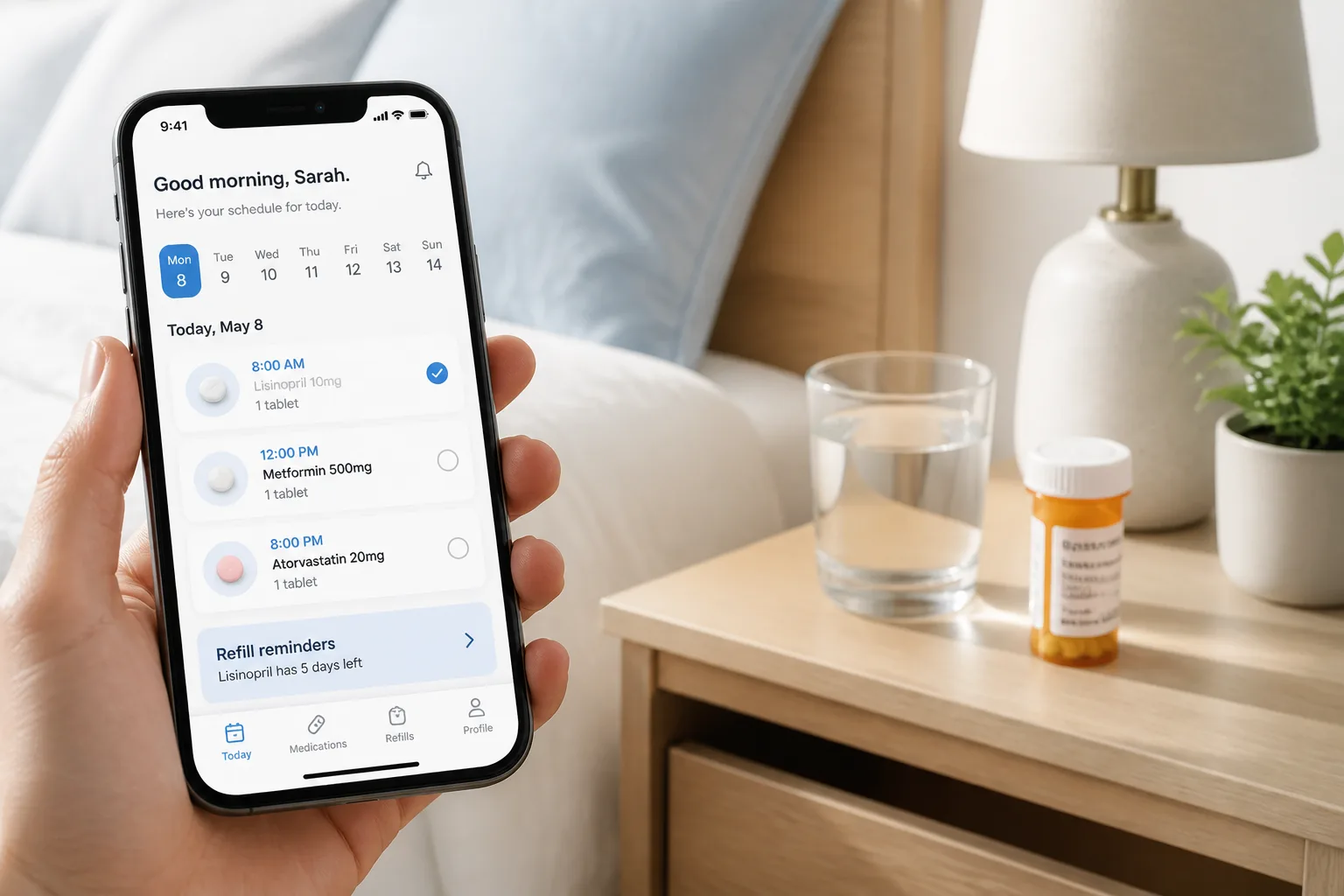 Refill inspired last mile delivery app preview