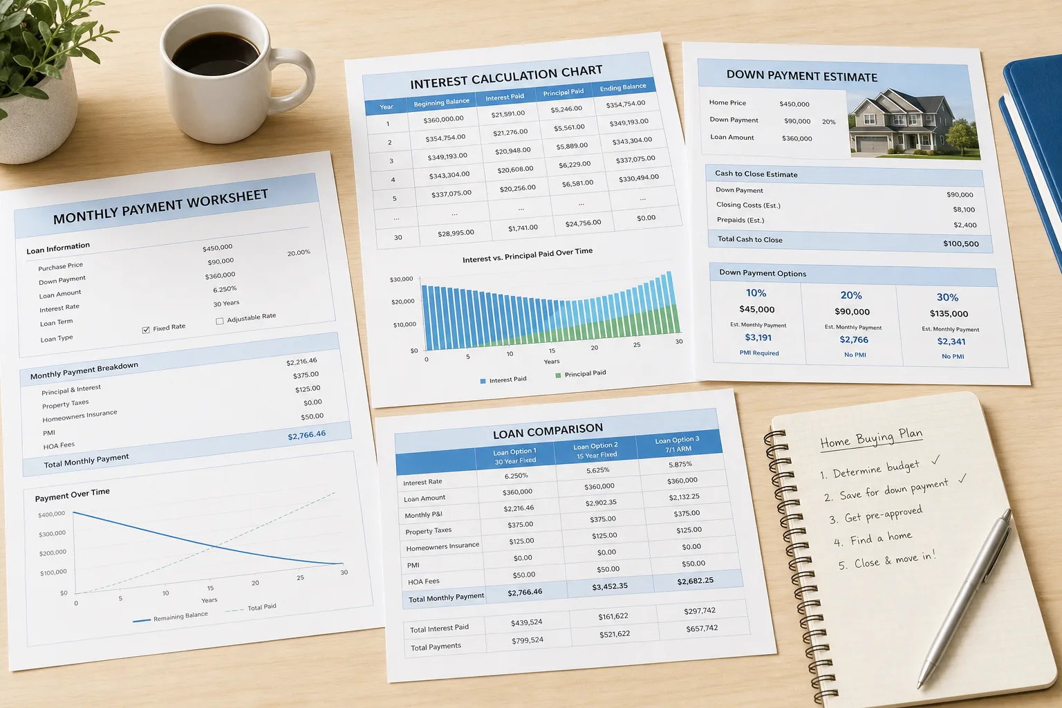 Mortgage Calculator Platform inspired mortgage app software preview