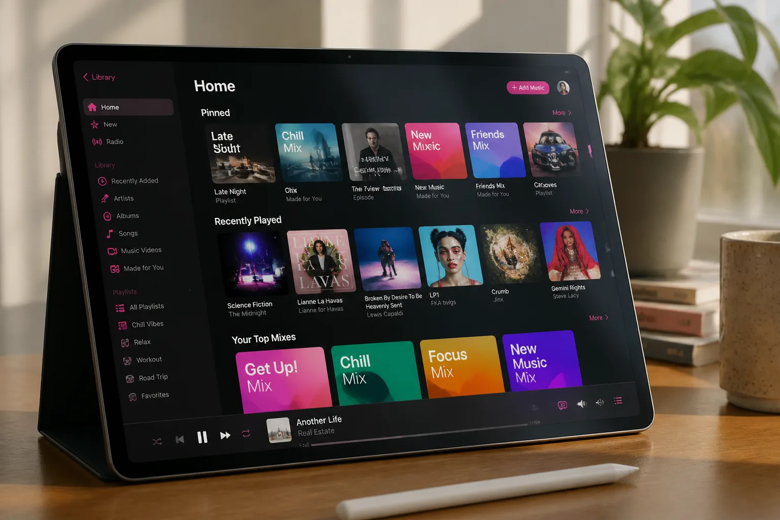 Apple Music inspired last mile delivery app preview