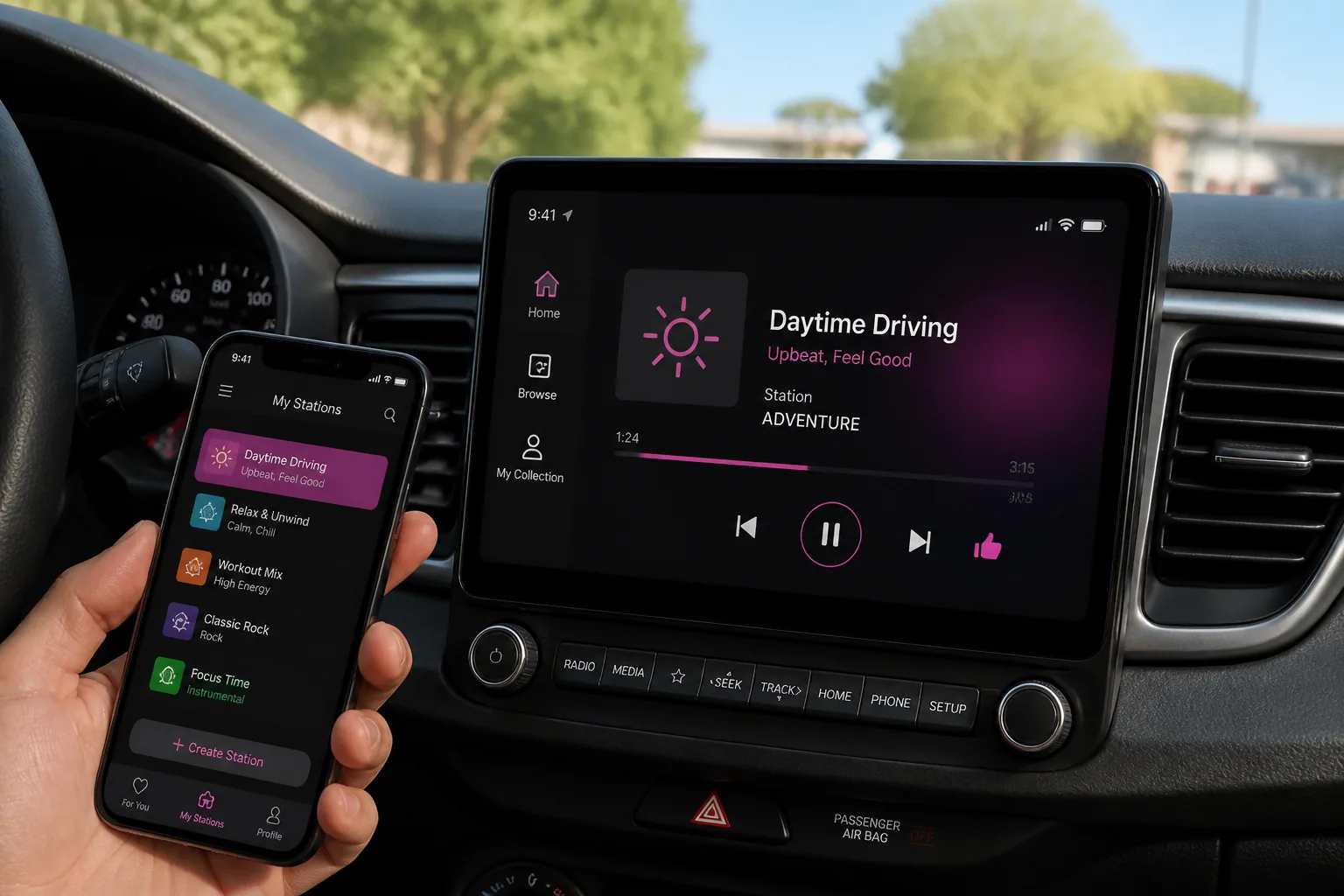 Pandora inspired last mile delivery app preview