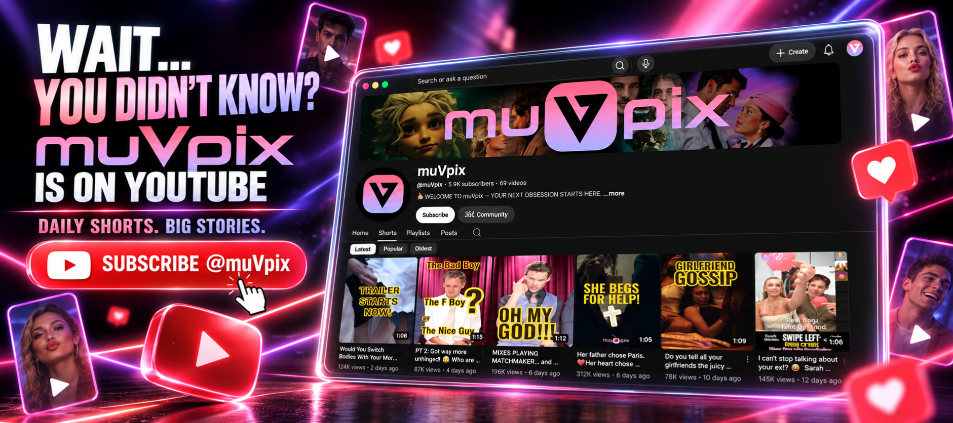 Wait… You Didn’t Know muVpix Was on YouTube? Here’s What You’re Missing