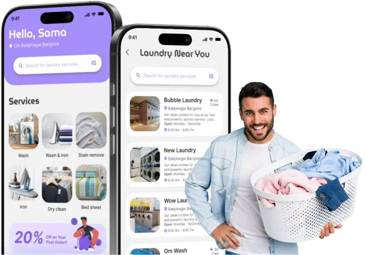 Ready to Take Your Laundry Business Online? - Create a smooth, reliable laundry app with pickup, delivery, and real-time tracking.