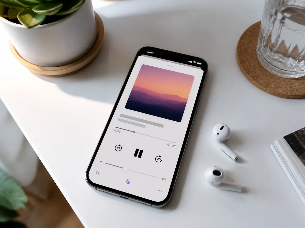 Apple Podcasts inspired last mile delivery app preview