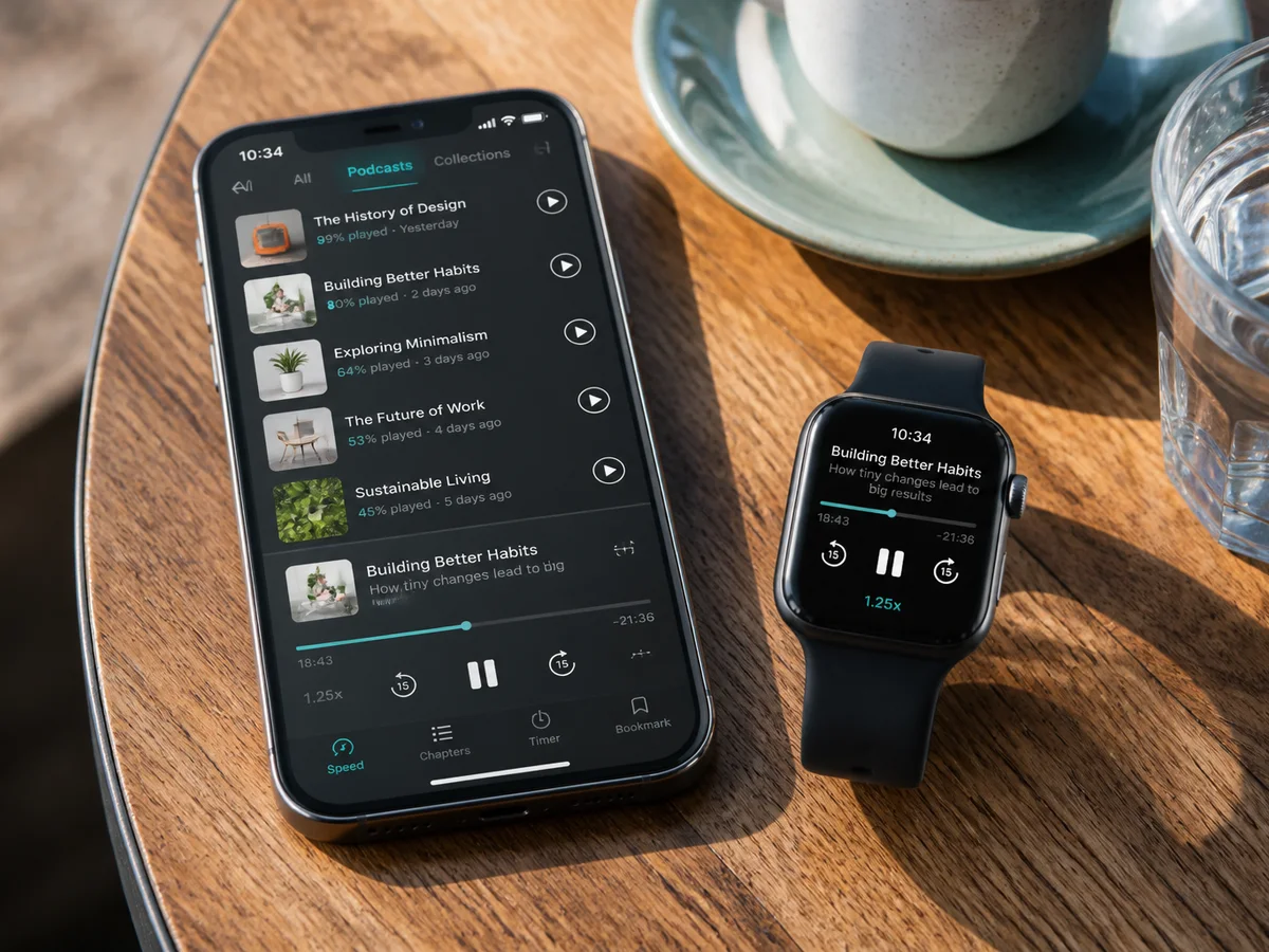 Pocket Casts inspired last mile delivery app preview
