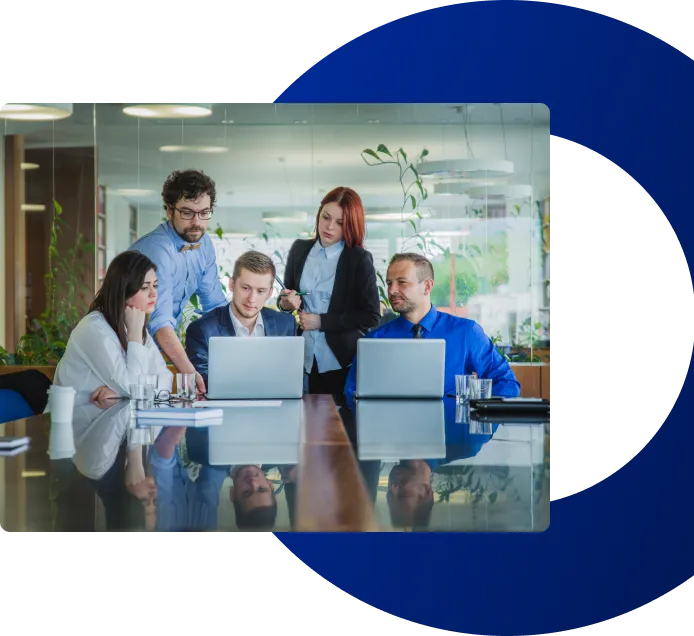 People working with computers