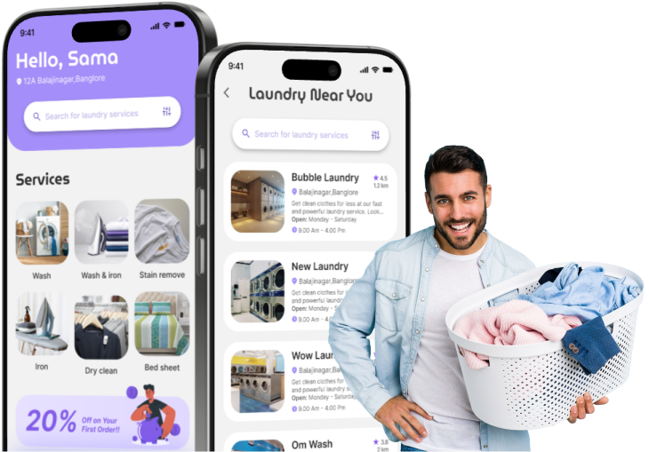 Ready to Take Your Laundry Business Online? - Create a smooth, reliable laundry app with pickup, delivery, and real-time tracking.