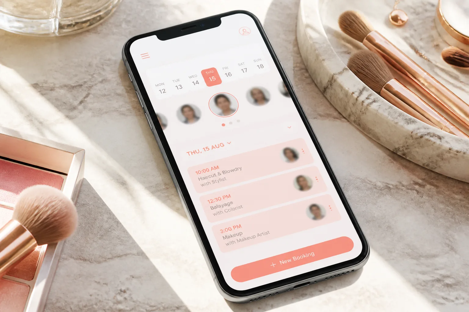 Booksy inspired last mile delivery app preview