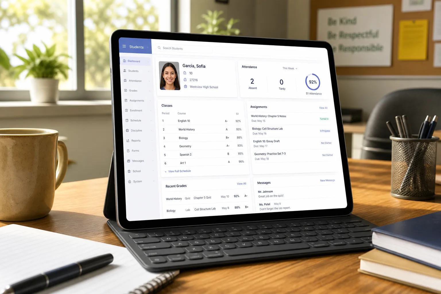 PowerSchool inspired last mile delivery app preview
