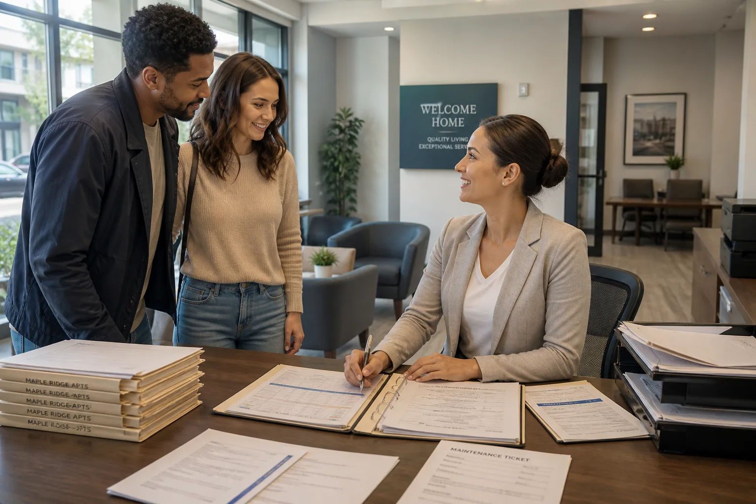 Solutions Like AppFolio inspired tenant management app preview