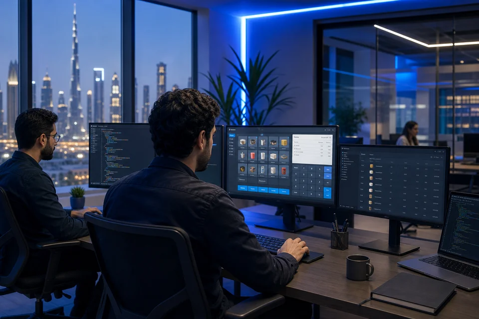 POS software developers building a point-of-sale system