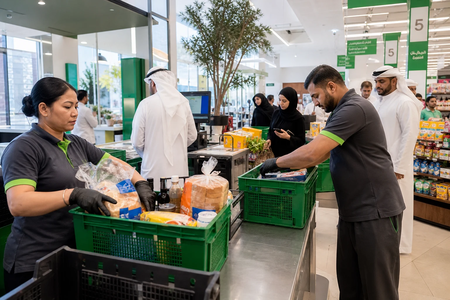 Supermarket Delivery Ecosystem app preview